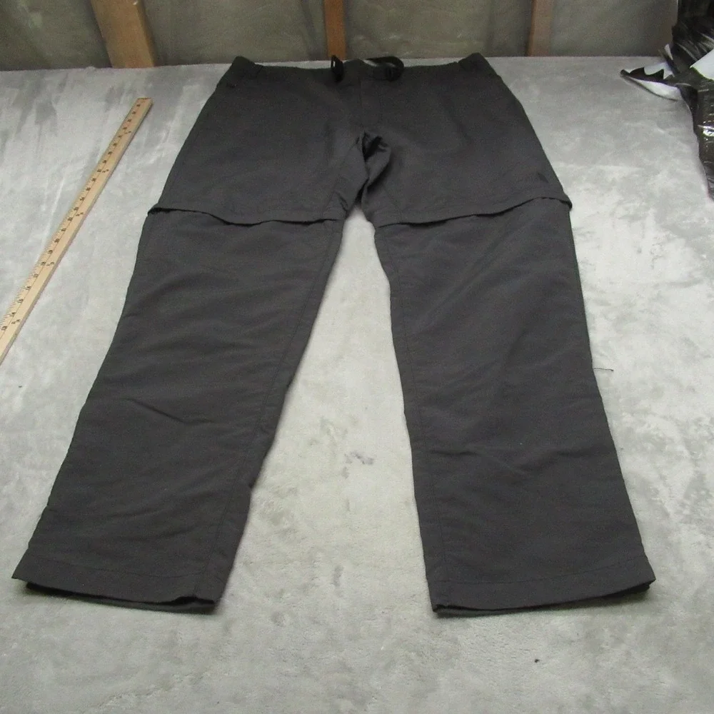 North Face Pants Men 40 Black Paramount Convertible Nylon Rain Wind Hiking 40x30